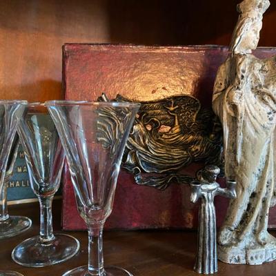 beautiful stemware and decoratives