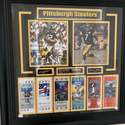 pittsburgh steelers framed memorabilia