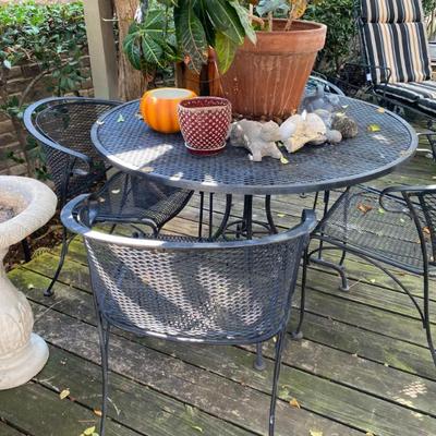 wrought iron patio furniture bird bath and more