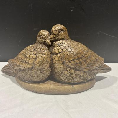 Compania International Lovebirds Handmade Cast Stone Numbered Garden Statue