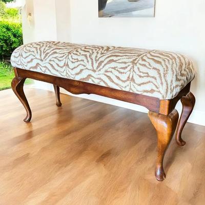 Zebra Print Window/Entryway Seat 