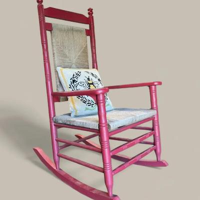 Front Porch Rocker In Cherry Red 