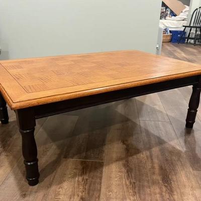 Oak Inlay Coffee Table 
