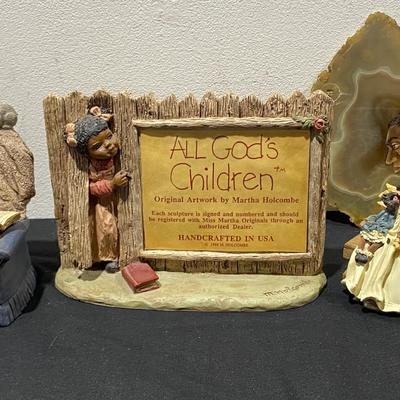 Vintage Collection Of Martha Halcombe “All God's Children” Sculptures & More