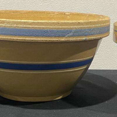 Vintage Yelloware Mixing Bowls Pottery
