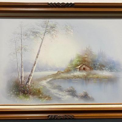 Massive Vintage Oil Painting By Sue Young