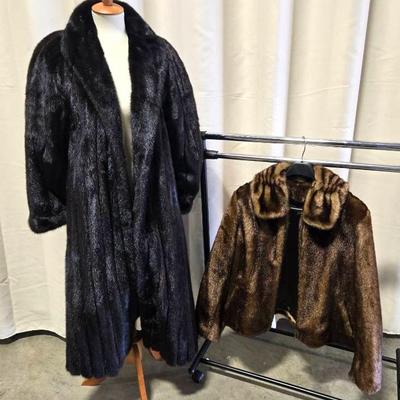 Real Fur Coat & Kristen Blake Faux Fur Jacket