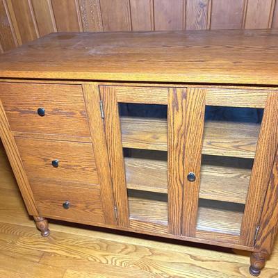Henrico Furniture Oak Cabinet