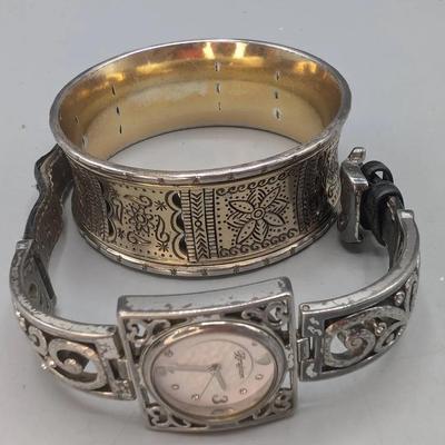 Brighton Ladies Watch & Cuff Bracelet 