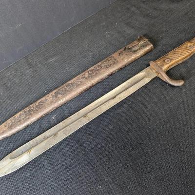 WWI German C.G. Haenel Mauser Bayonet 