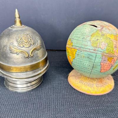 2 Antique Coin Banks