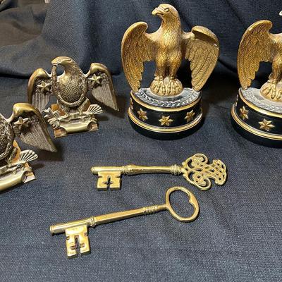 Brass Bookends And Keys - Baldwin, Va Metalcrafters And More 