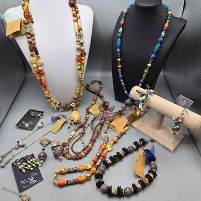 Bali Muse Artisan Jewelry Necklaces, Bracelets, Sterling, Jasper 