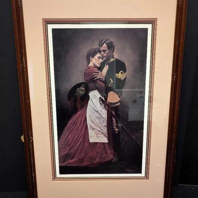 Don Stivers Signed Civil War Print...The Farewell 