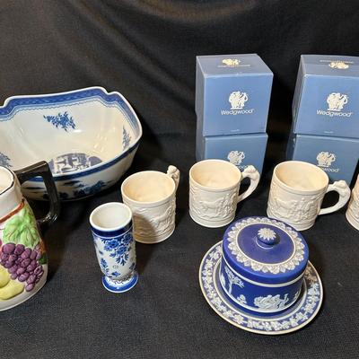 Wedgewood Devonshire Collection Mugs And Assorted Porcelain 