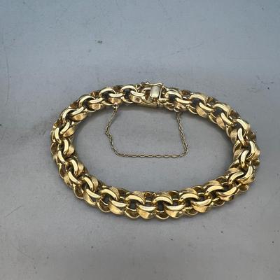 14k Gold Link Bracelet 