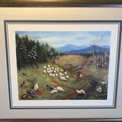 Images of a way of Life -The Art of Queena Stoval. "Hillside Pasures"