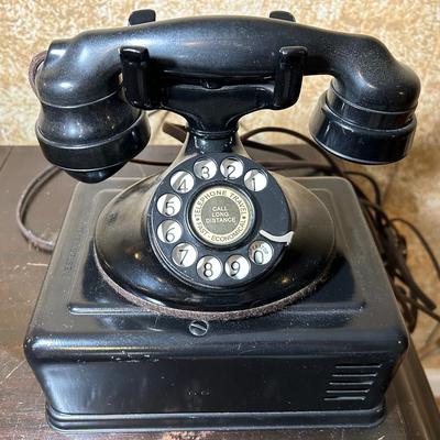 Vintage Telephone And Metal Ringer Box