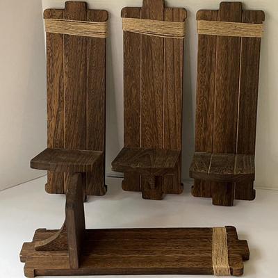 Wooden Candle Sconces
