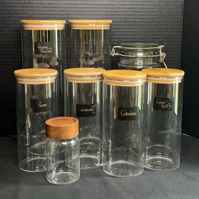 Glass Jars With Bamboo Lids + More