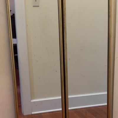 Gold Tone Arch Mirrors (2)
