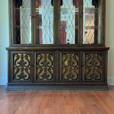 Lit China Cabinet - Wood (2pc)
