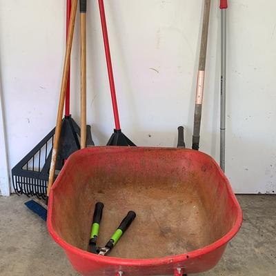 Craftsman Wheelbarrow Full Of Yard Tools
