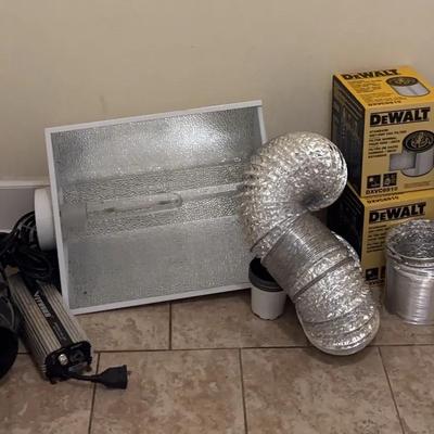 Grow Light w Reflector Hood, Vivosun 600 Watt Dimmable Ballast with Exhaust Fan & More