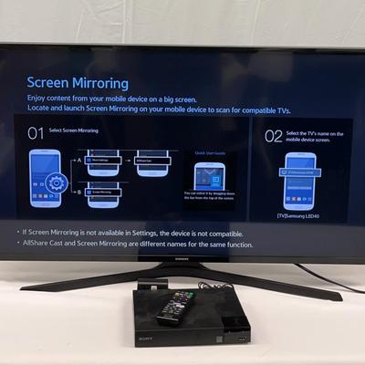Samsung 40” LED Smart TV With Sony Blu-ray/DVD Player