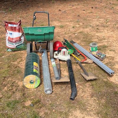 Sta-Green Lawn Spreader And Craftsman Power Blower With Lawn Care Medley
