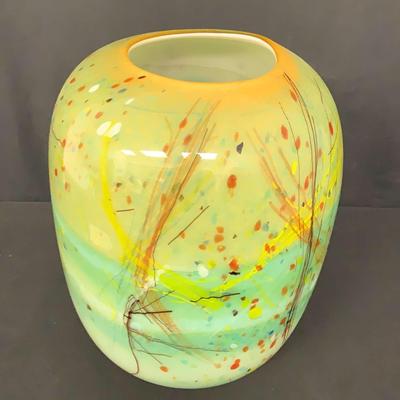 Viz Glass Hand Blown Art Glass Lamp