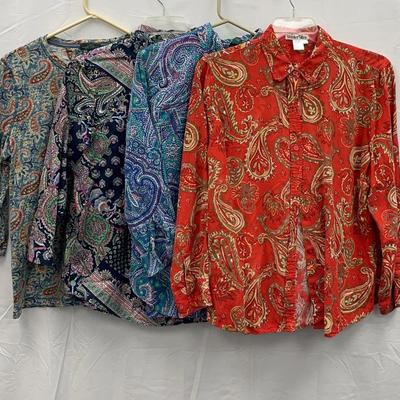 Ralph Lauren And Winter Silks Ladies Top XL