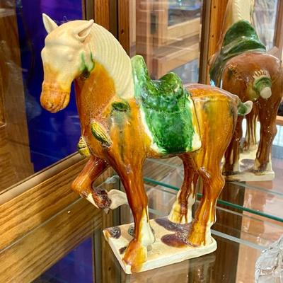 Sancai ceramic war horse