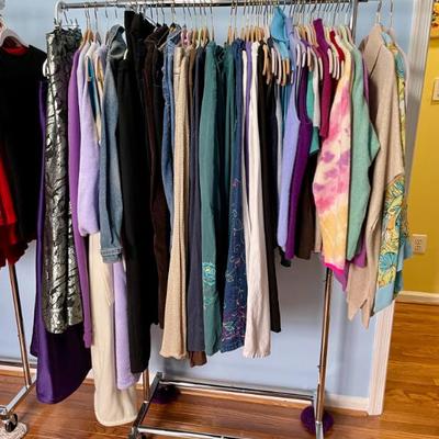 Women's clothing, sizes range from Medium to XL