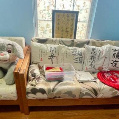 This End UP sofa and arm chair