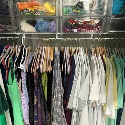 Boxes of fashion scarves