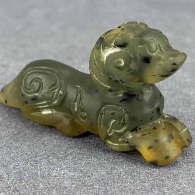 Chinese Carved Agate Ram Figure