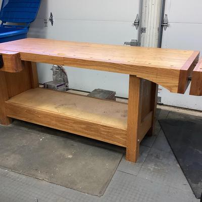 Hand Crafted Bench W/Vise