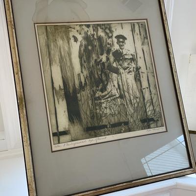 Signed & Numbered Framed Print "Father At The Impressionable Age of Recruit"