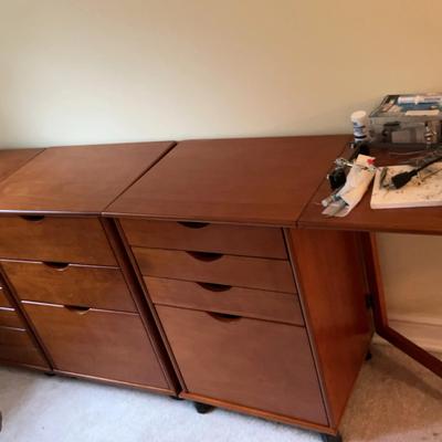 Trio Of Wooden Storage Units