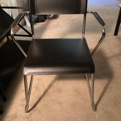 Modern Black & Metal Chair
