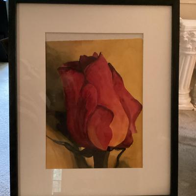 Rosebud Watercolor