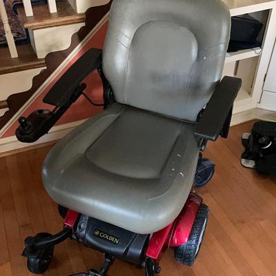 Grey Leather Golden Compass Sport Motorized Chair