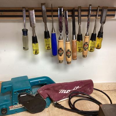 Set Of Chisels & Belt Sander
