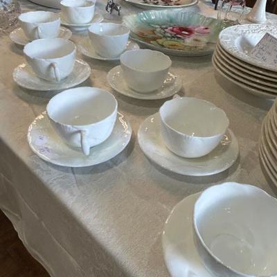 Sale Photo Thumbnail #316: Set of 8 Wedgwood "Oceanside" teacups and saucers. $88 for all 