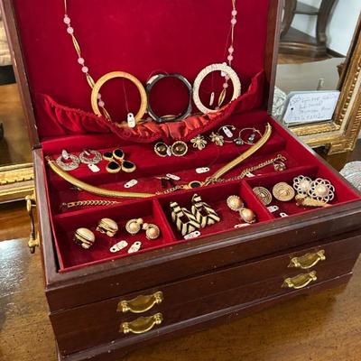 Sale Photo Thumbnail #174: Mostly Monet pieces. Earrings $4-$6, necklaces $8-$12, bangles $8
