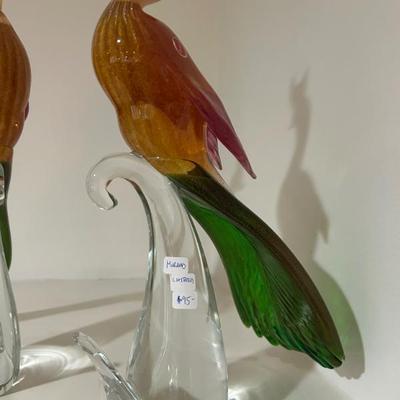 Sale Photo Thumbnail #50: $95 chip at top of birds head feather. 