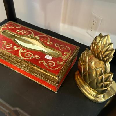 Sale Photo Thumbnail #267: Authentic Italian Florentine tissue box $38