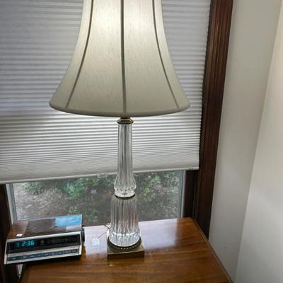 Sale Photo Thumbnail #201: Fluted crystal and brass accent lamps. Same pair on first dibs for $1960!!! Our price $175 each. 
