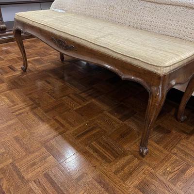 Sale Photo Thumbnail #206: White Furniture Co. mid century French provincial bench. $195